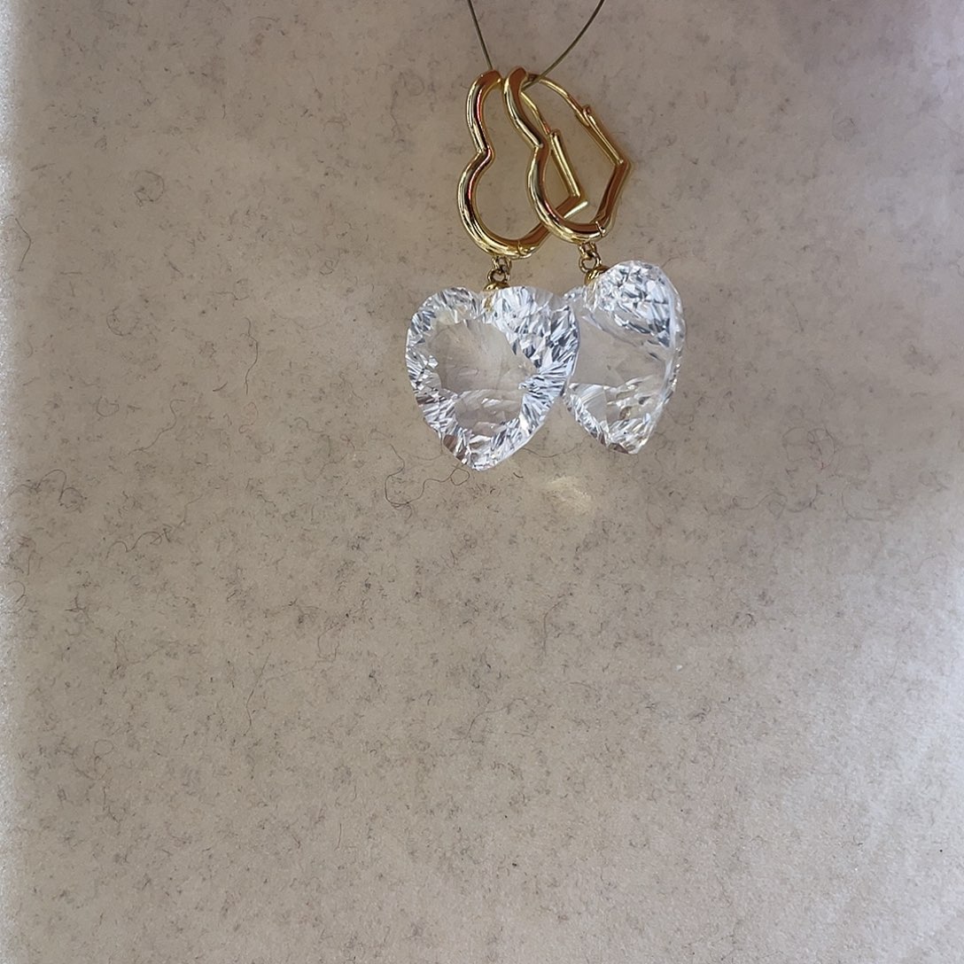 ****寶水晶银S925镶嵌耳饰大气款