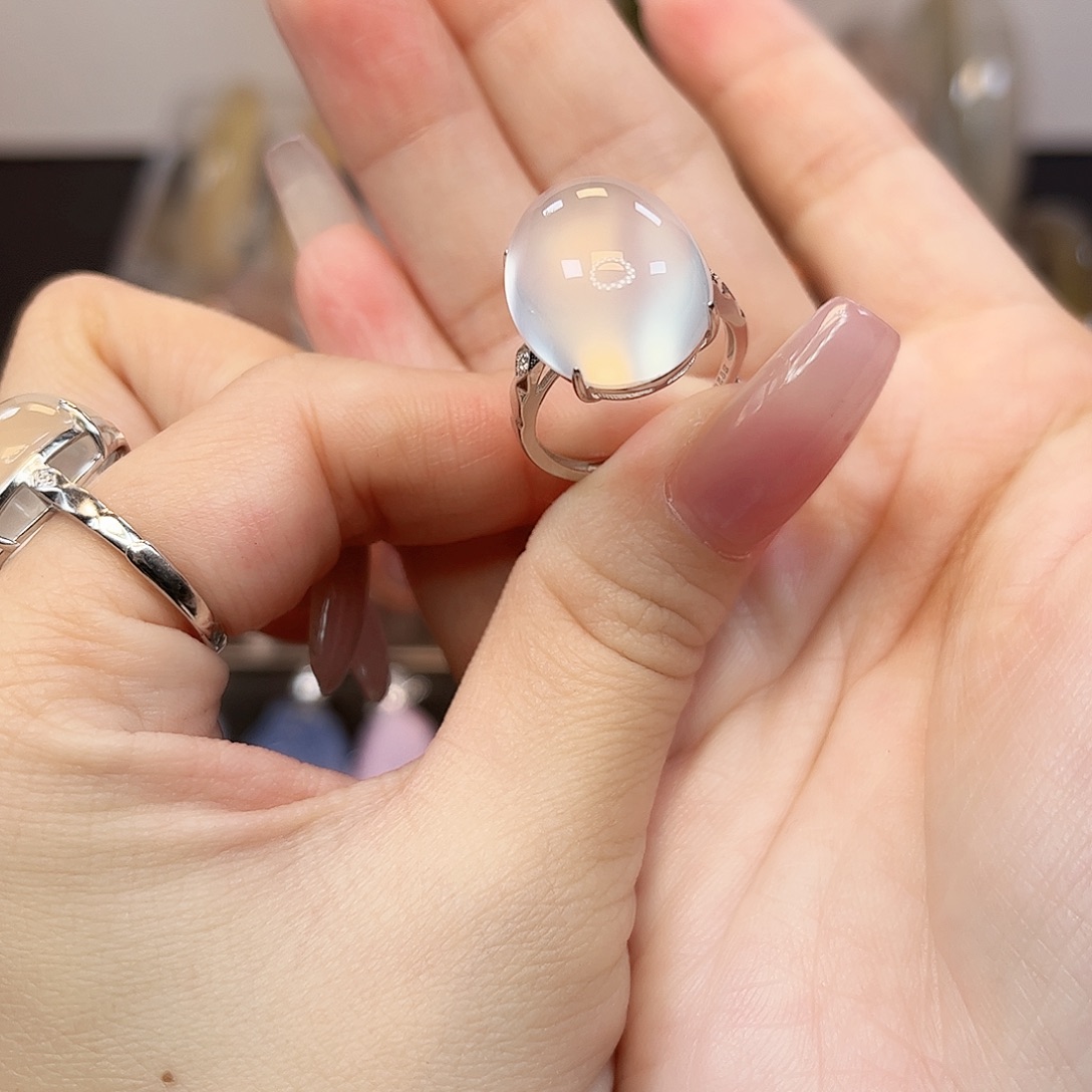 玛瑙/玉髓银S925镶嵌颈饰