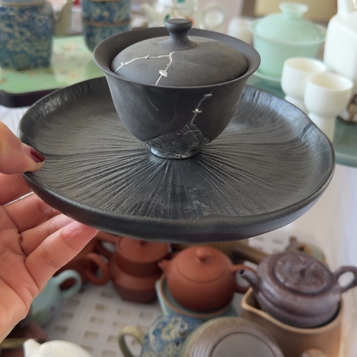 微瑕陶瓷茶具茶杯茶壶