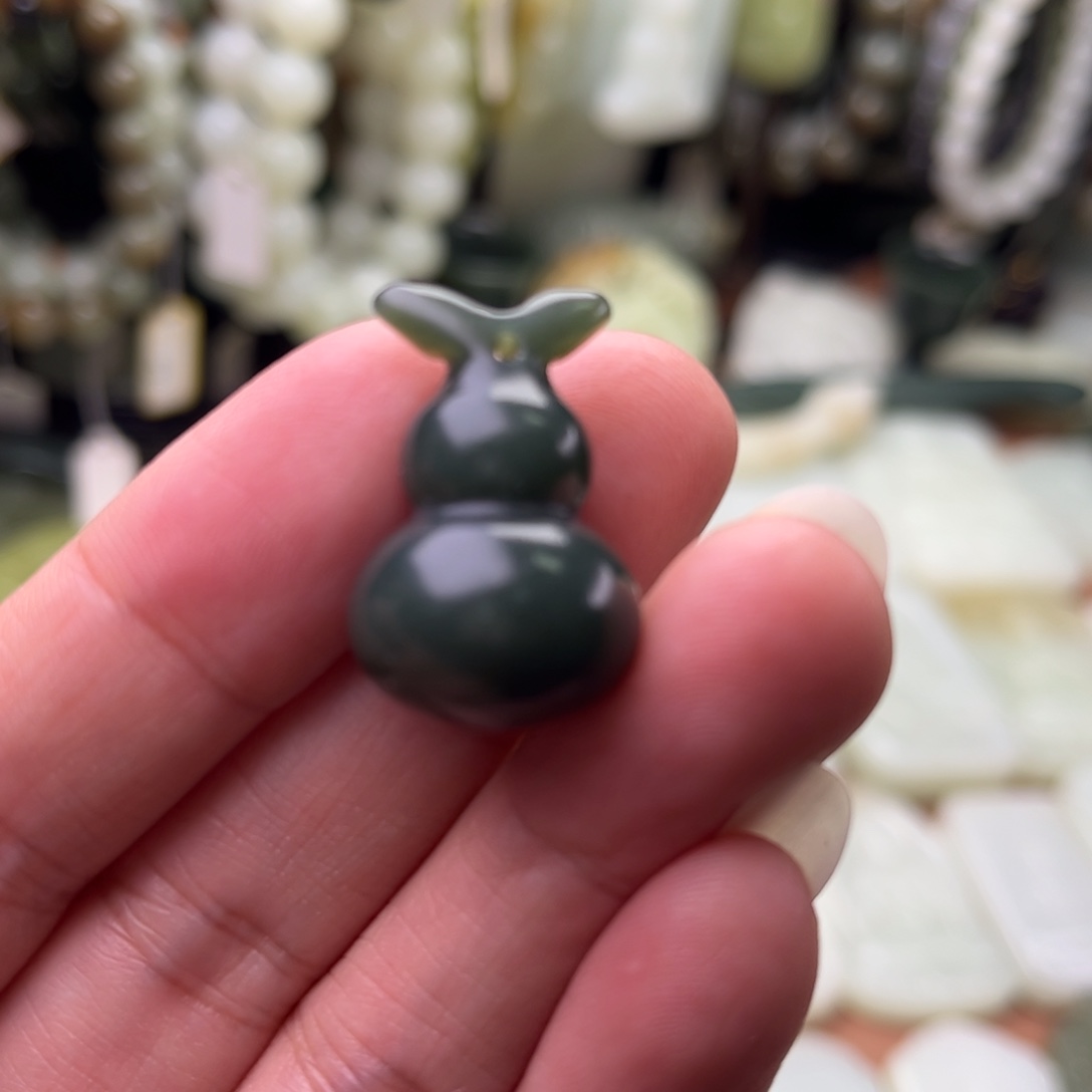 和田玉未镶嵌吊坠(不含链)