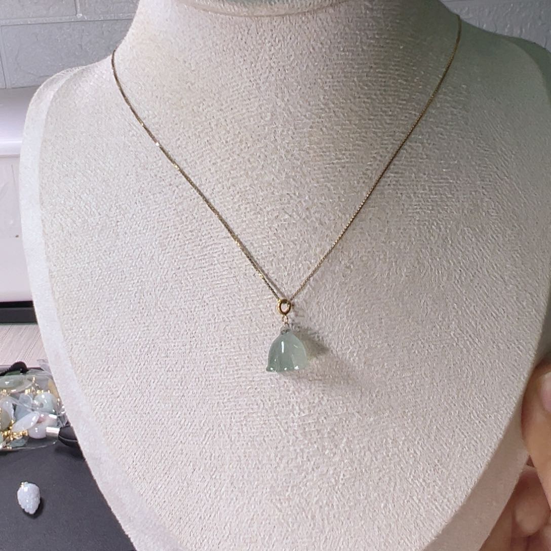 未镶嵌戒圈翡翠莲蓬小提溜