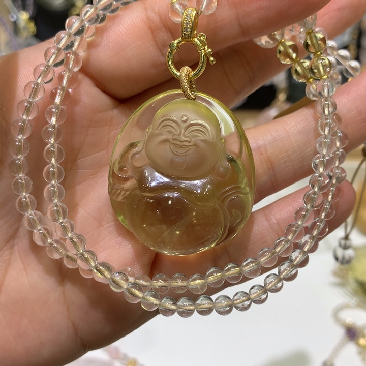 水晶颈饰未镶嵌天然