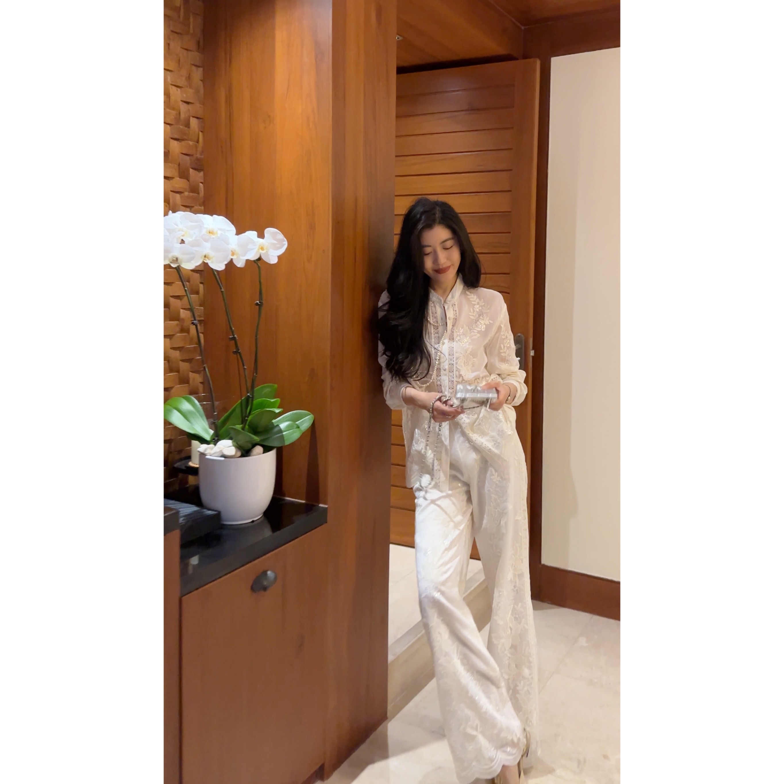 【N·COU】25春新款【澳白】轻奢重工绣花套装DY80320