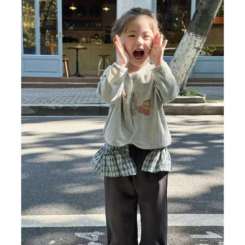 【Rainbow】2025春款韩系休闲上衣两件套-66025