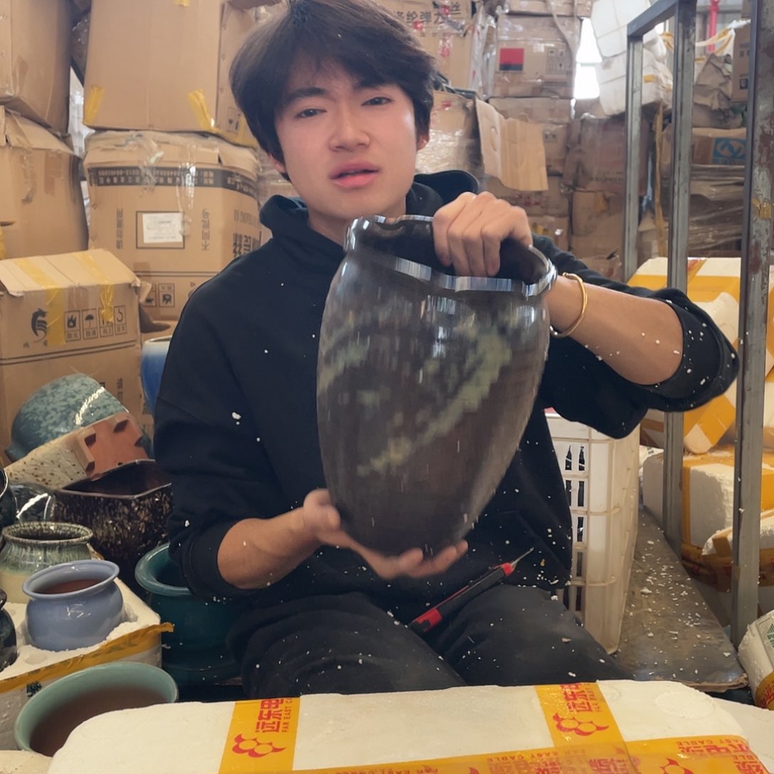 红陶宜兴紫砂花盆