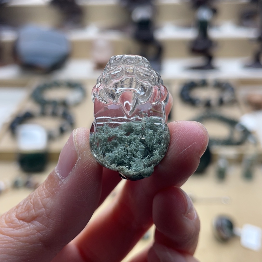 颈饰未镶嵌水晶绿幽灵