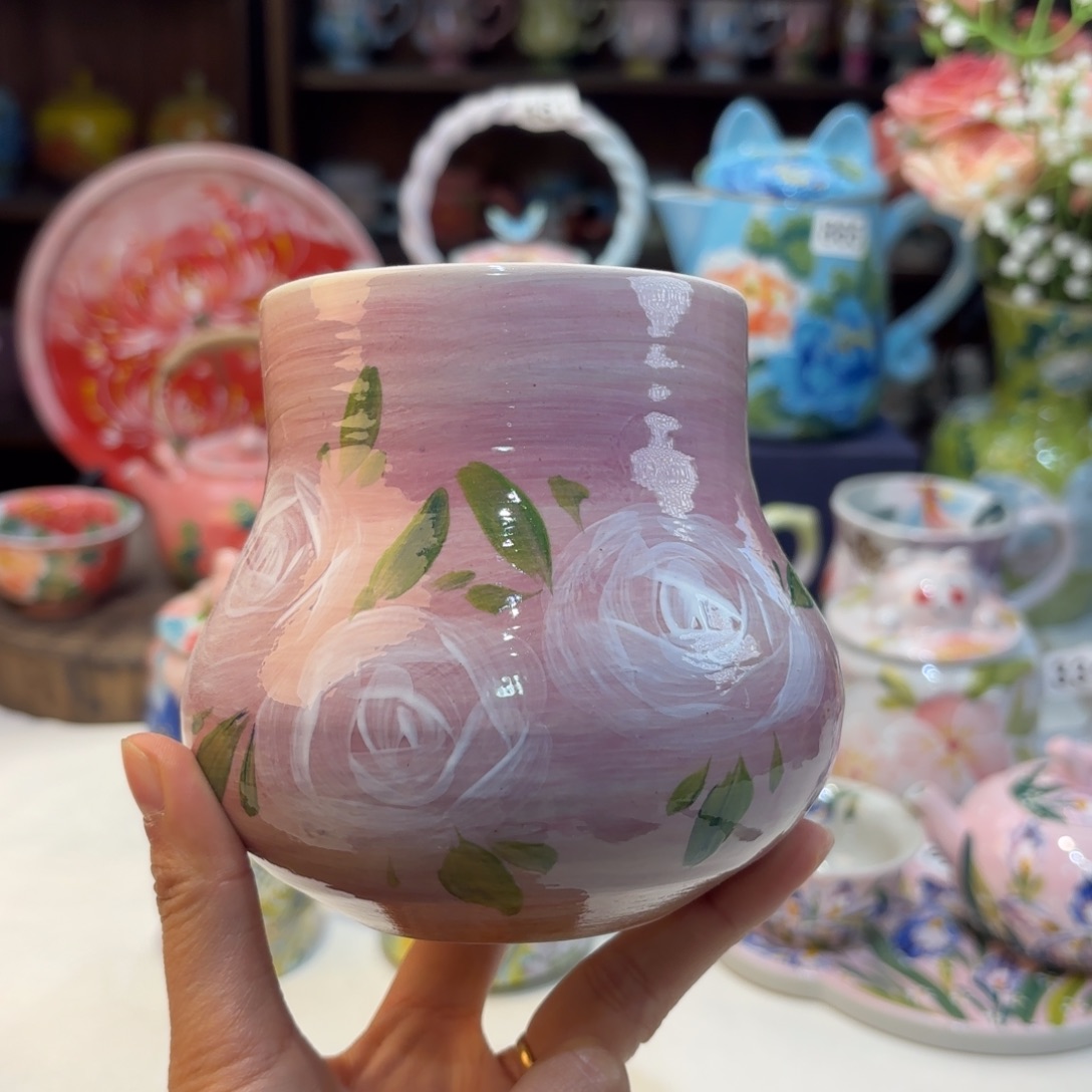 景德镇手绘高温釉下彩陶瓷茶具