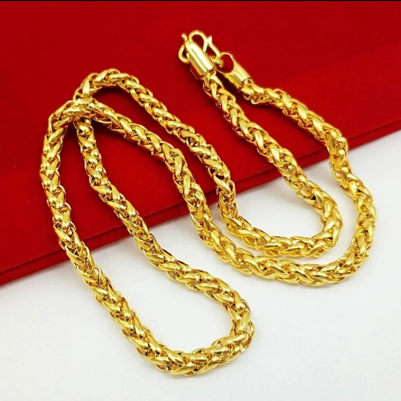 合金项链 合金项链 新款【肖邦项链】男士霸气镂空潮流百搭金色磨砂