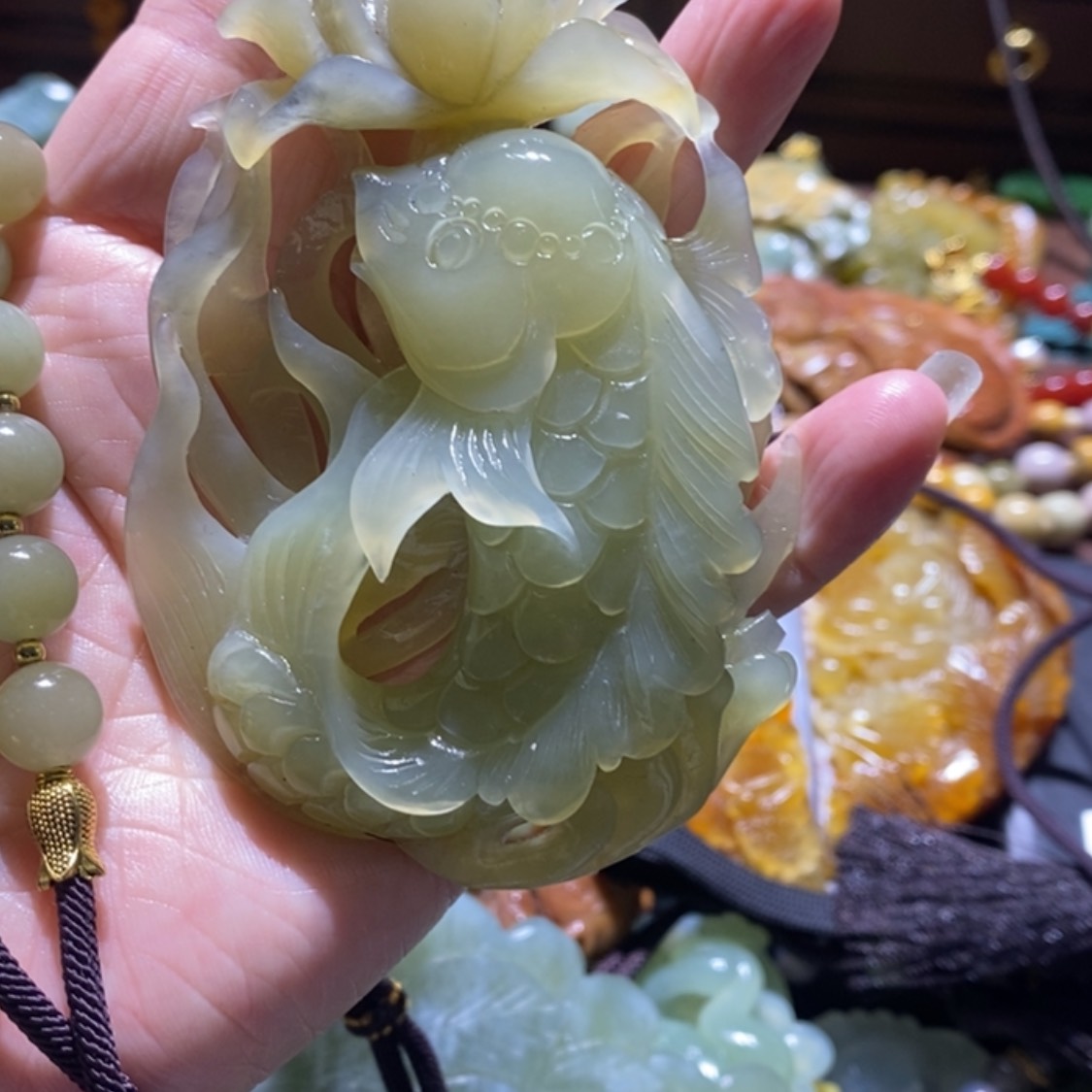 【闪购商品】岫玉毛衣链未镶嵌