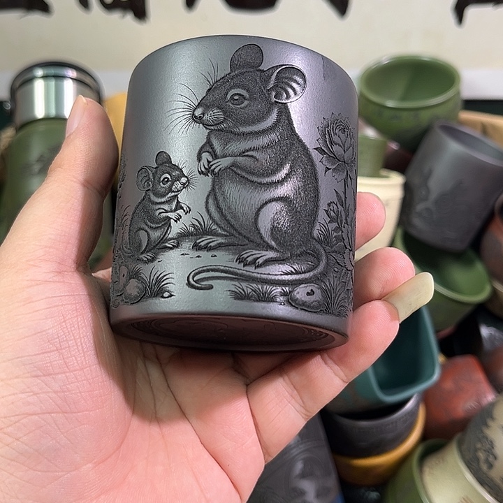 茶杯紫砂全手工紫砂主人杯