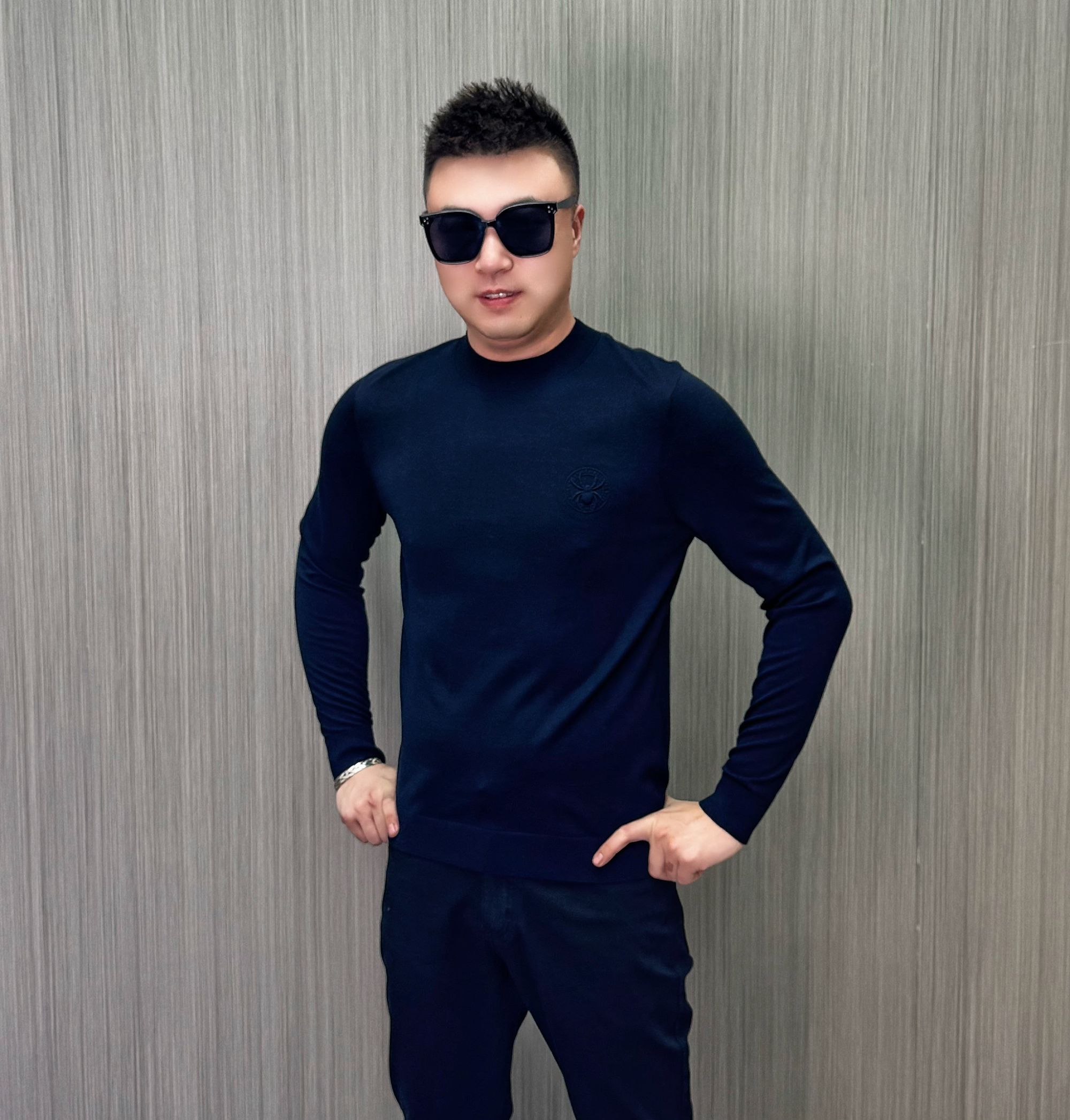 【117】轻奢精纺100支撒克逊净版羊毛商务简约保暖舒适