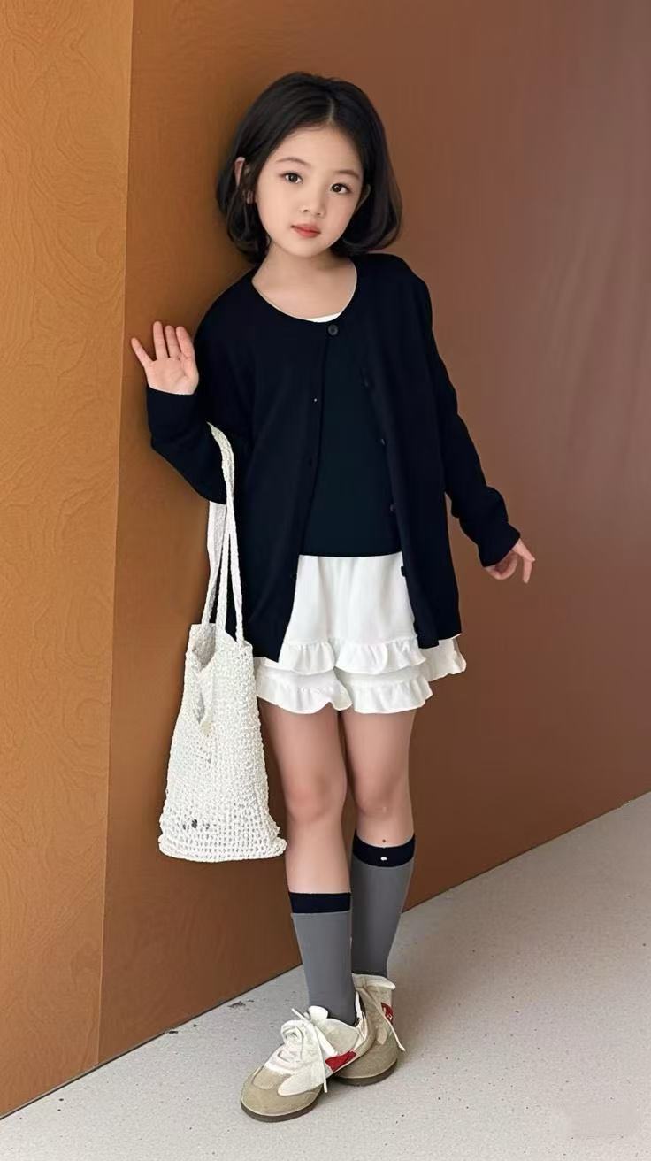 n1486针织花边短裤休闲