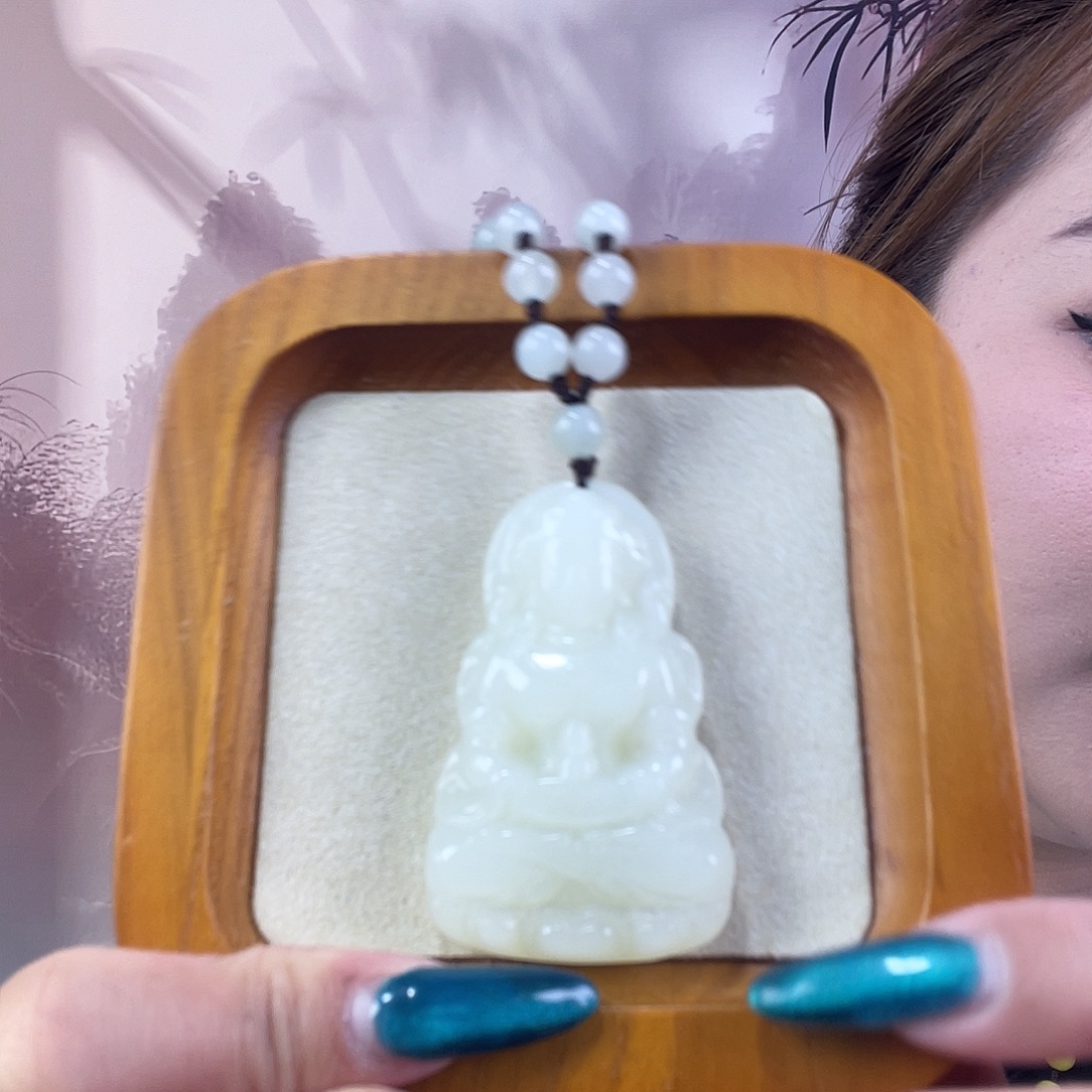 蛇纹石玉未镶嵌吊坠(赠链)