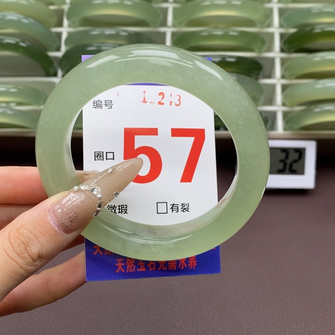 未镶嵌蛇纹石玉手镯