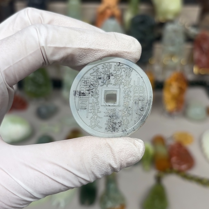 蛇纹石玉未镶嵌戒指