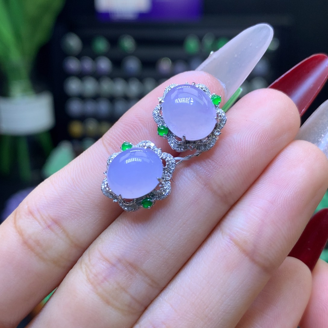 翡翠颈饰18K金镶嵌天然