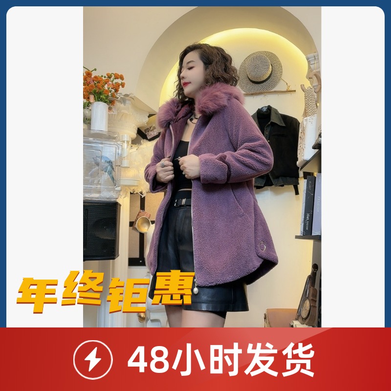  高档时尚女装厚外套贵夫人气质大衣D25 111803