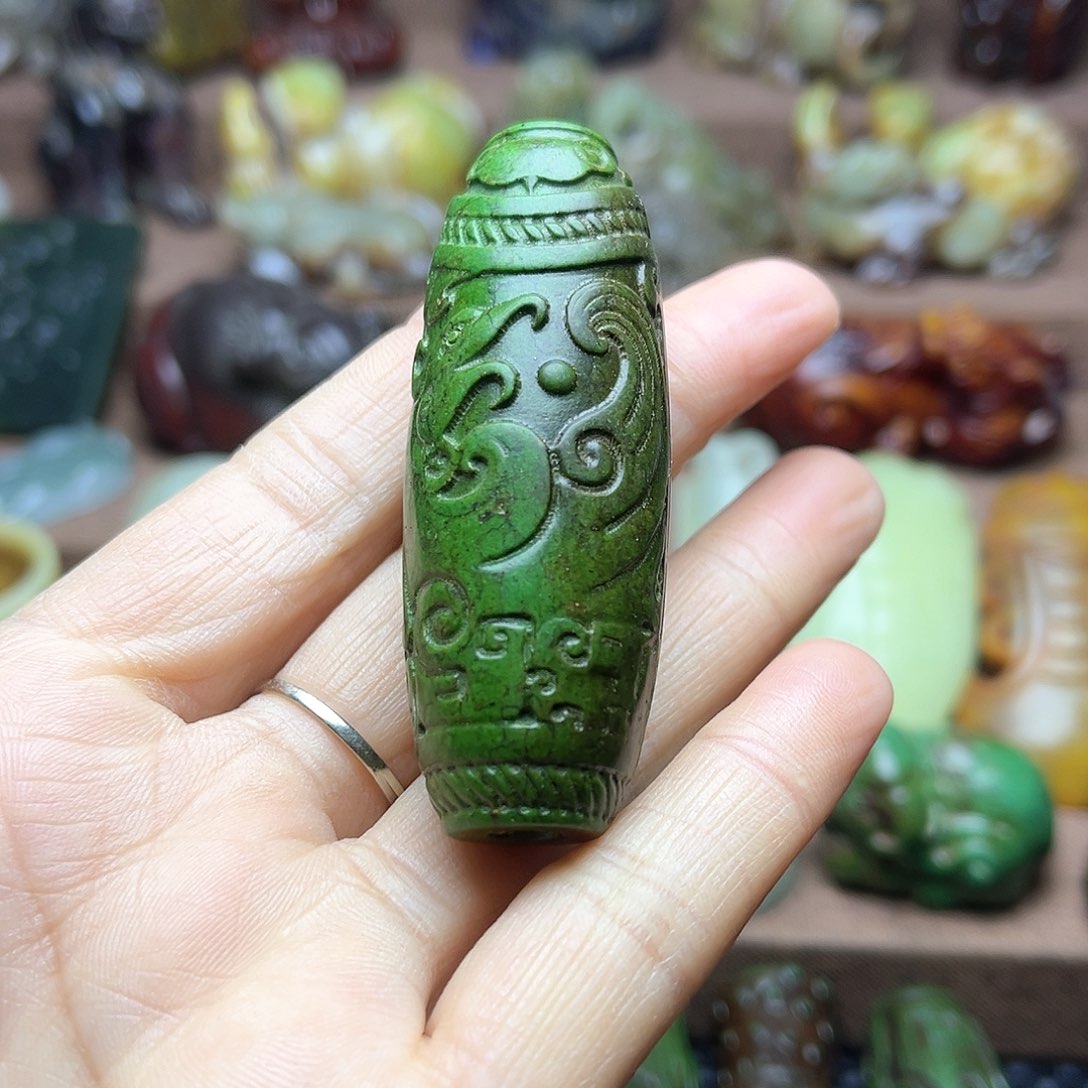 白玉菩提吊坠124。。