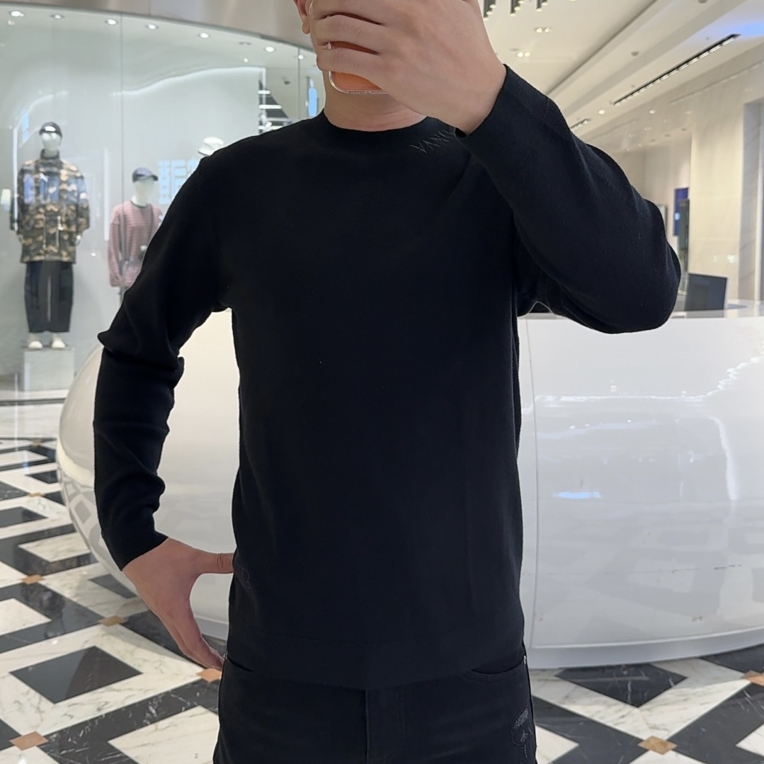 【欧洲街名品】6703品牌欧货简约百搭男士长袖羊毛衫