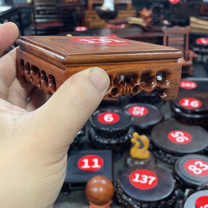 手工艺品琉璃红木底座工艺品