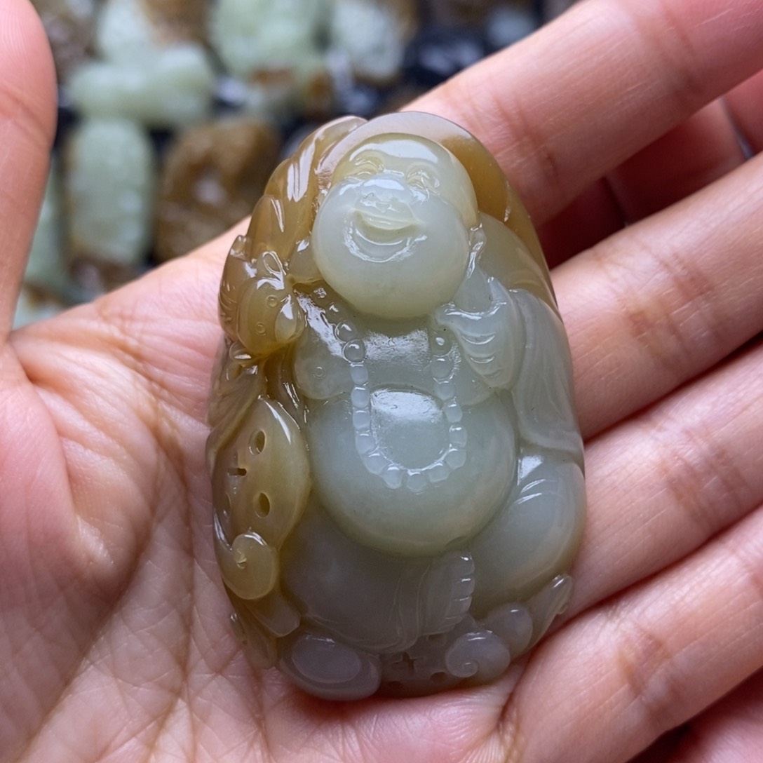 吊坠(不含链)未镶嵌和田玉（糖玉）