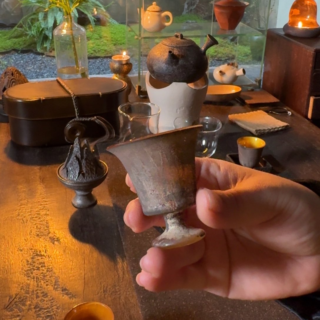 沁作品琉璃公道杯 高足小杯