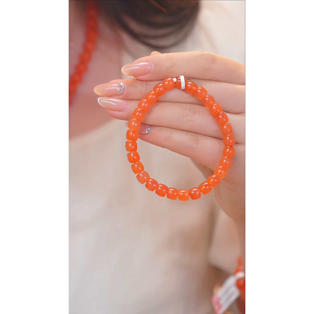 南红玛瑙手串未镶嵌卡6-7 @@W7175