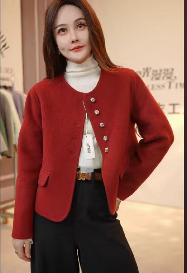 [星星专属]双面穿羊绒大衣高端气质修身时尚双面轻奢羊毛外套