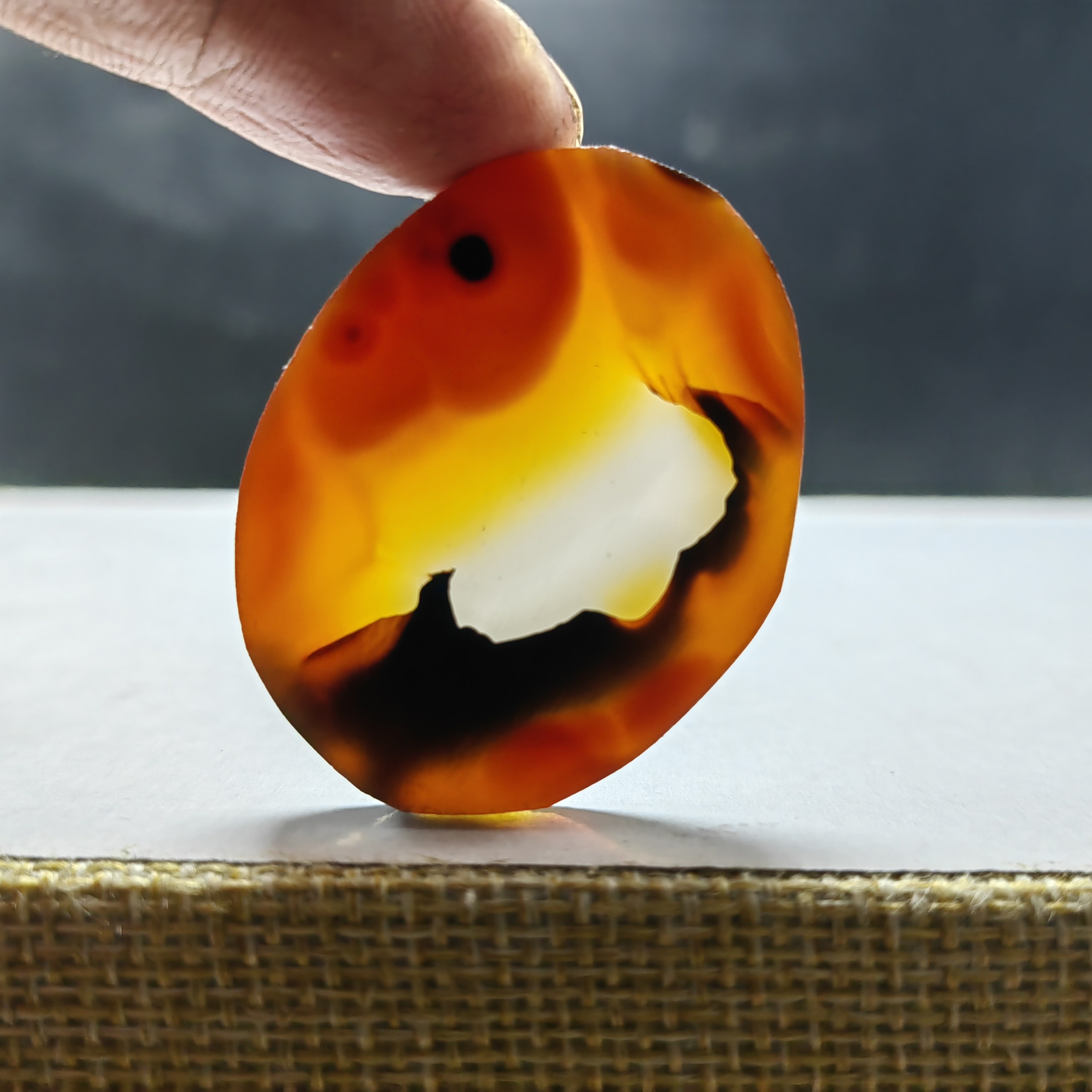 巴西海洋玉髓玛瑙草花象形纯天然吊坠风景男女水滴挂件山水意境画