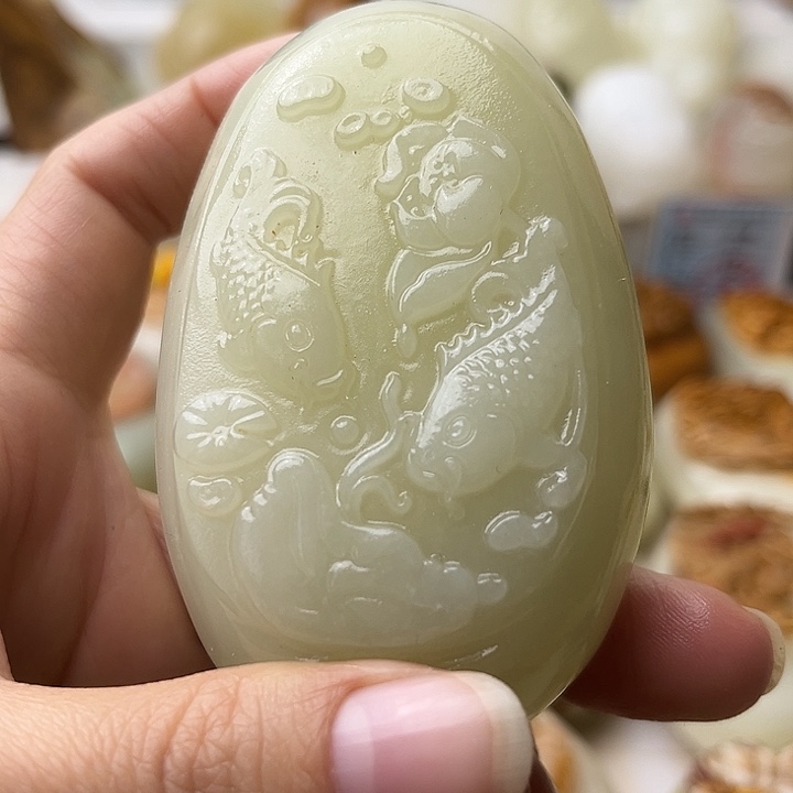 石材古青石不退换鱼