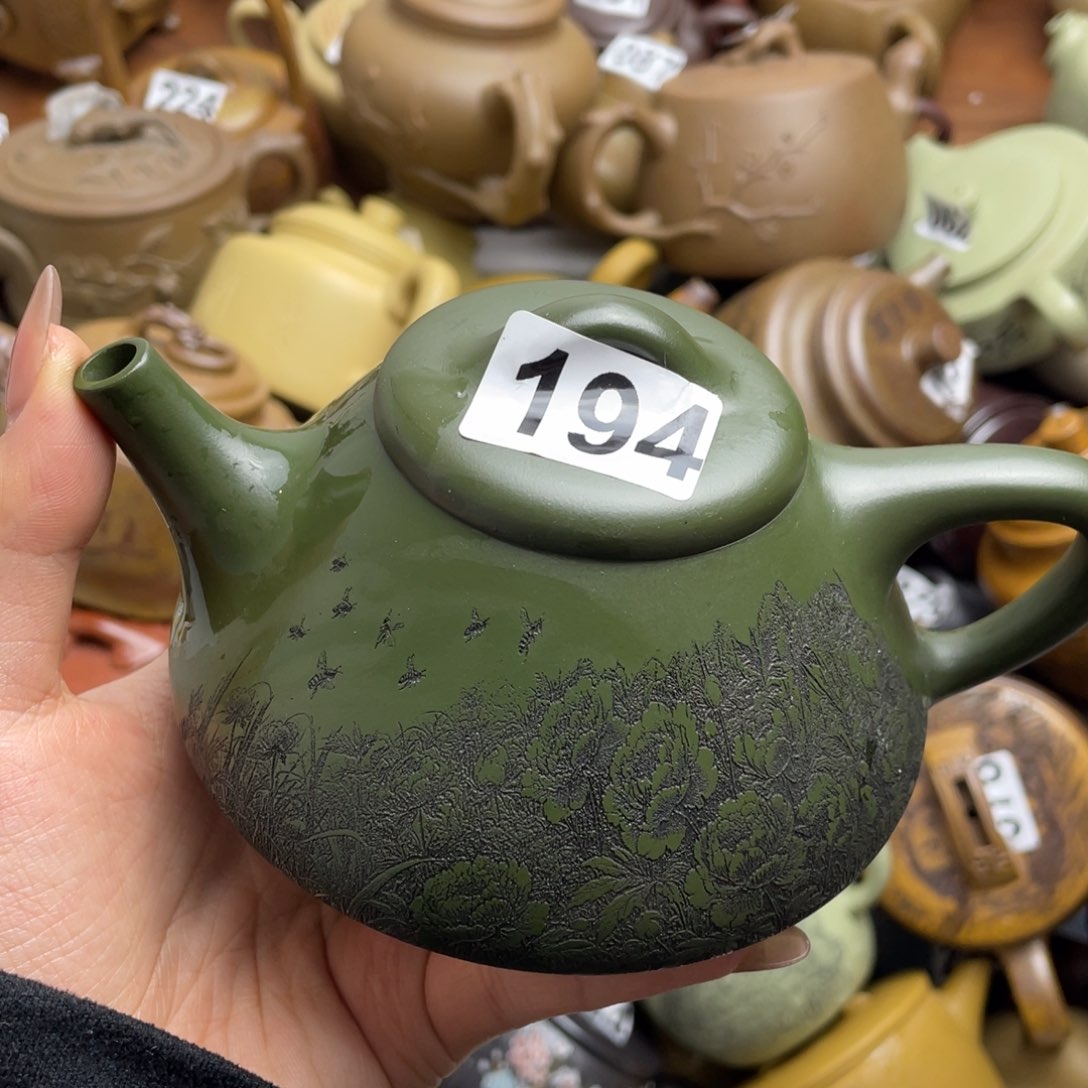 紫砂茶壶波***茶紫砂微瑕