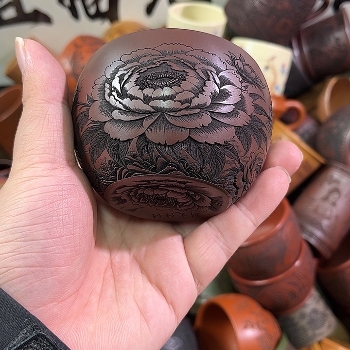 茶杯紫砂全手工紫砂主人杯