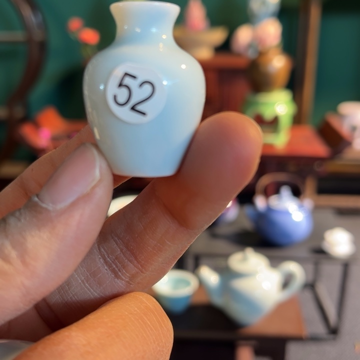 摆件微陶老王迷你花瓶