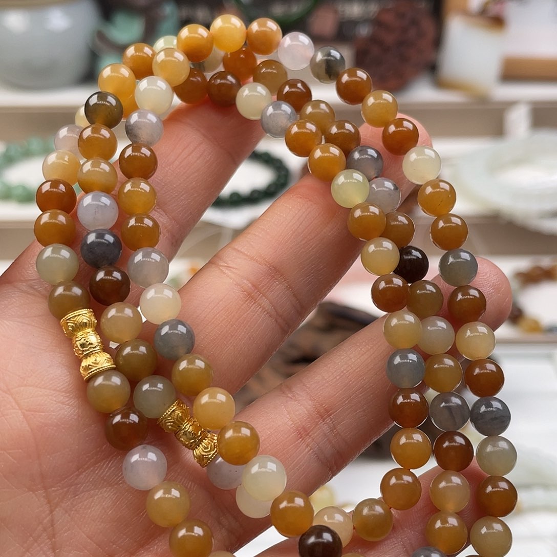 和田玉手串未镶嵌