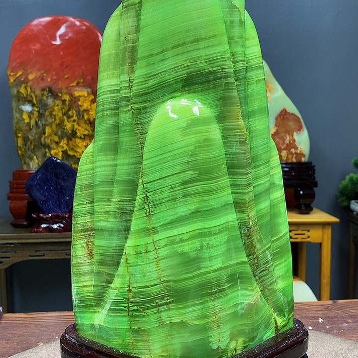 石材靠山摆件家居