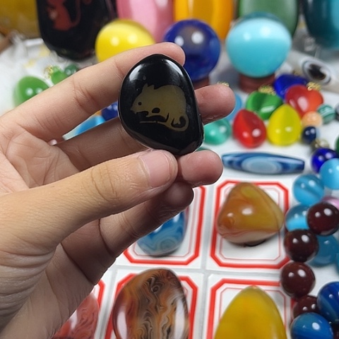 玛瑙/玉髓耳钉未镶嵌