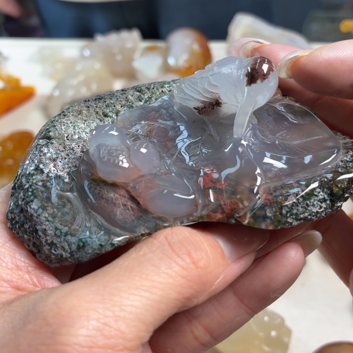 玛瑙/玉髓未镶嵌吊坠(不含链)