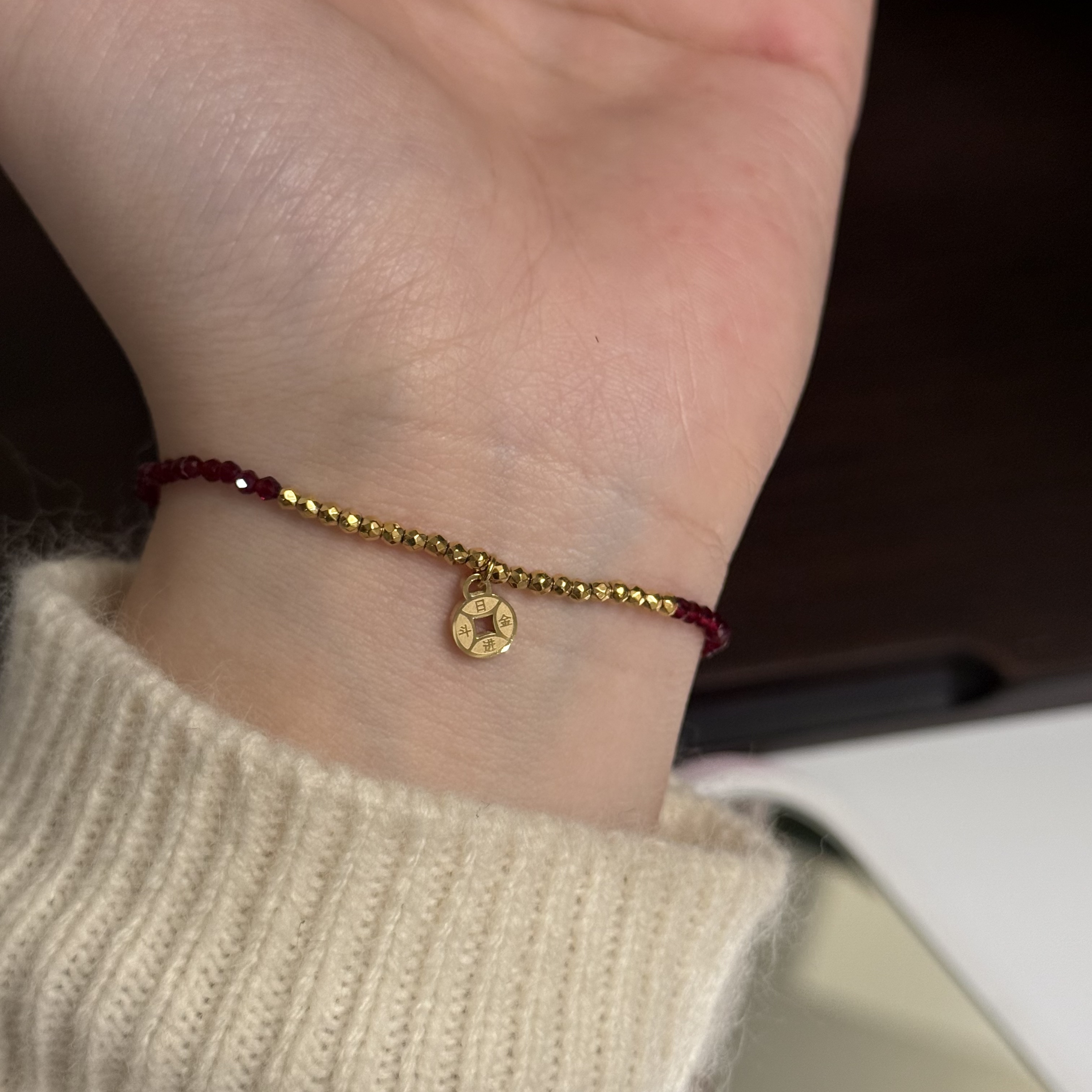 钛钢手链 2403 超高版 不易褪色国风小钱币好寓意手链