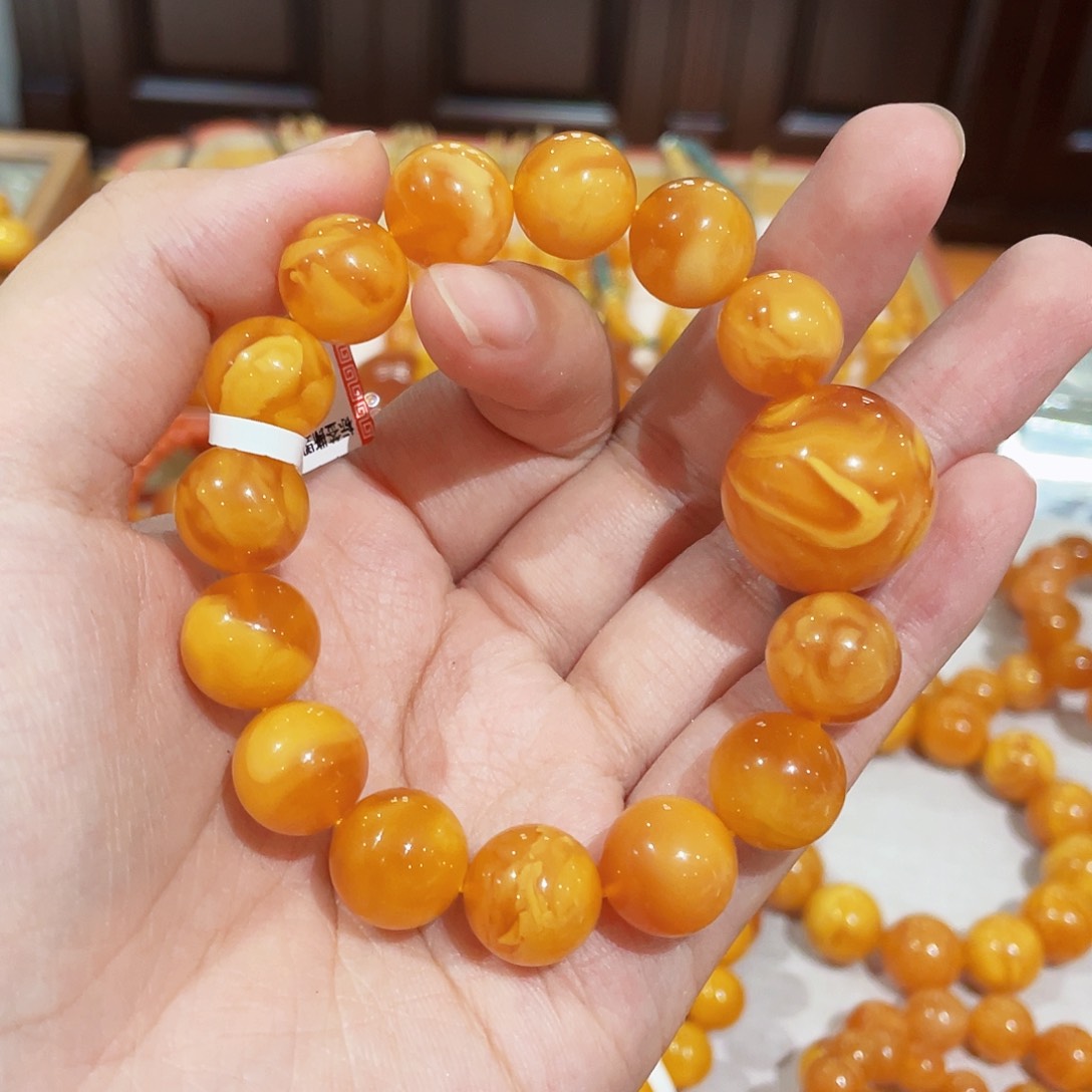 蜜蜡手链未镶嵌手串