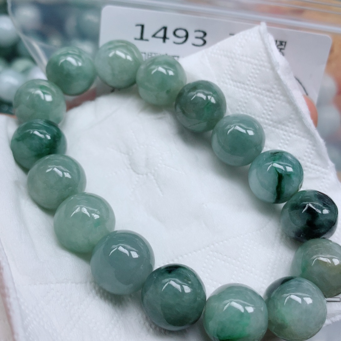 翡翠未镶嵌项链珠珠