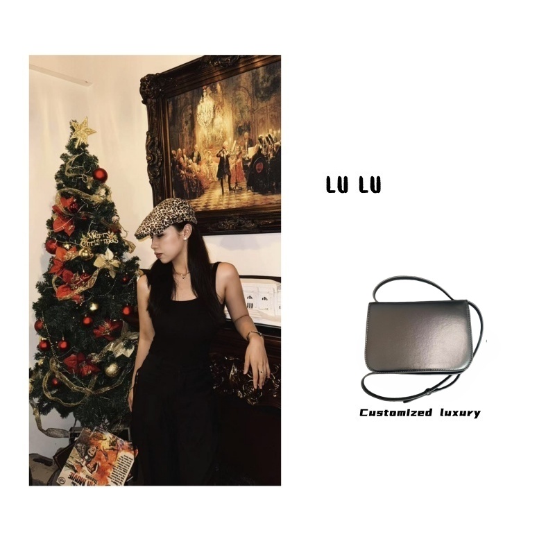 SOVOB手工时尚百搭女包 TA0379 威 豆腐 20cm 黑色