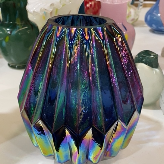 琉璃高度16厘米琉璃花瓶