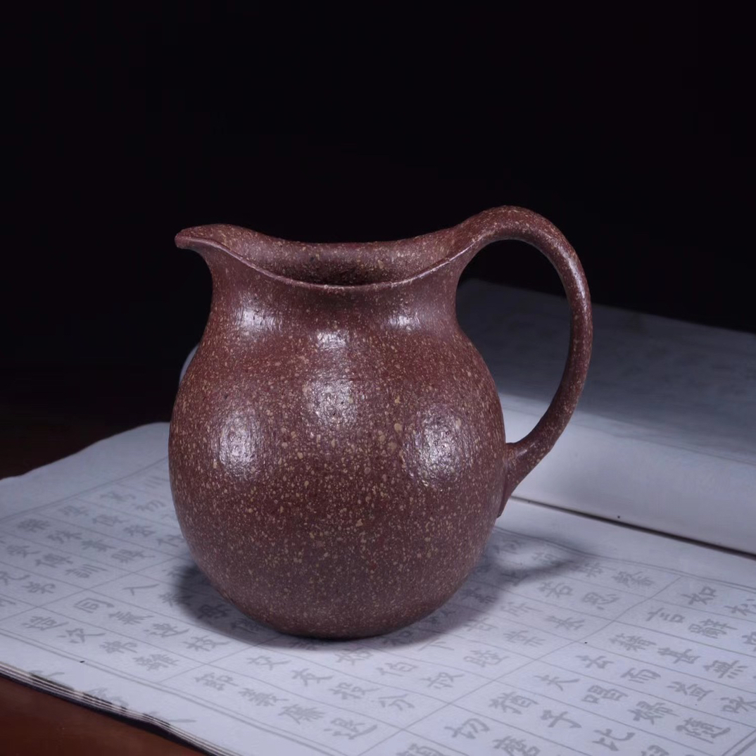 手工练8目共生矿豆沙段公道杯