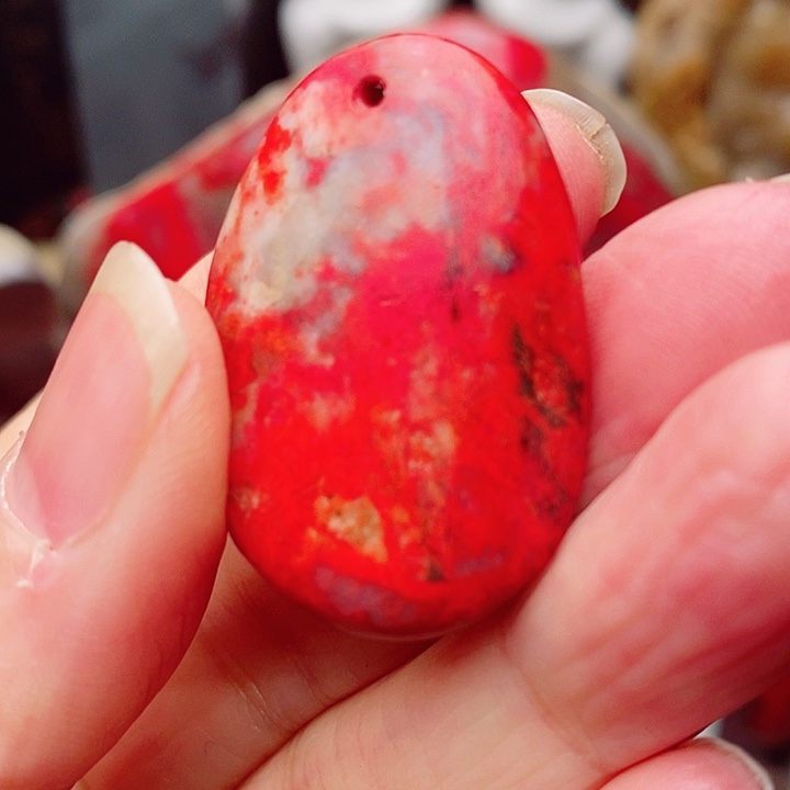 昌化鸡血石酷*鸡血石毛料