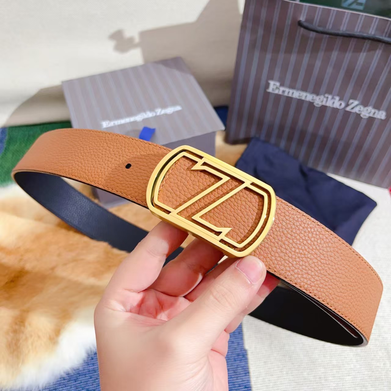 高端款整套礼盒装    男士真皮皮带