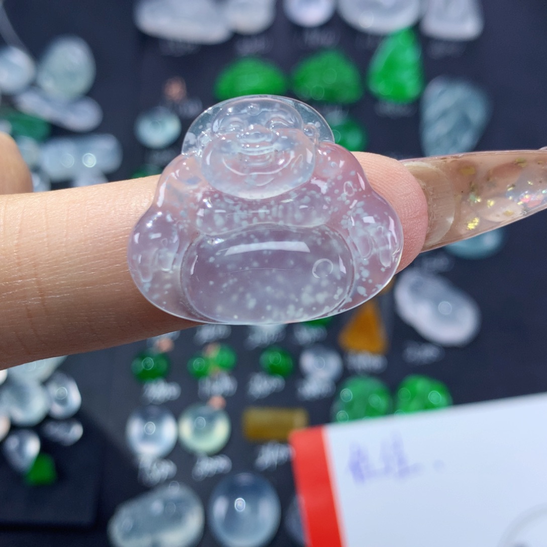 翡翠颈饰未镶嵌纯天然缅甸A货翡翠