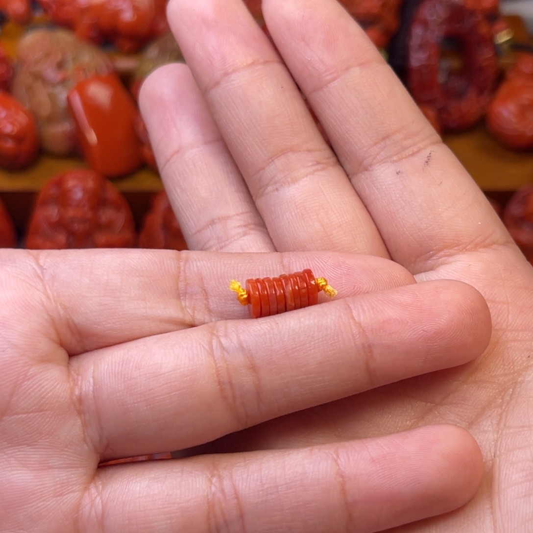 奇***杰南红玛瑙未镶嵌川料瓦西6mm尺寸隔片