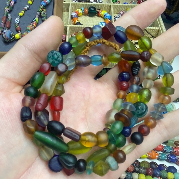 颈饰琉璃尼泊尔老多宝 