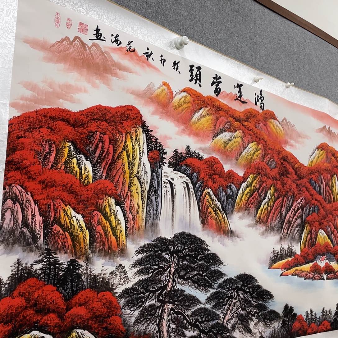 特***博国画老师手绘带运险w