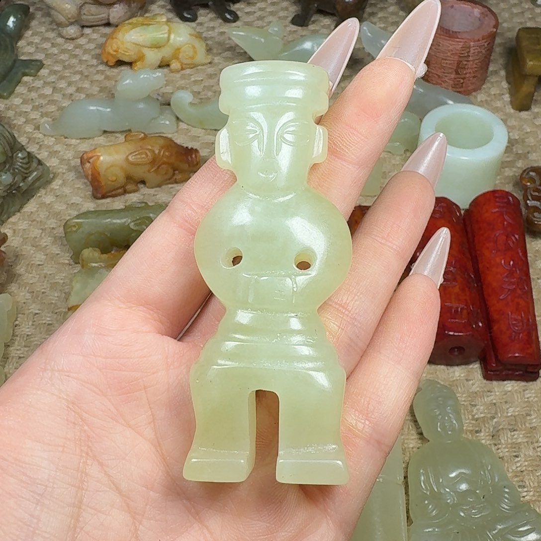 白玉菩提吊坠挂件